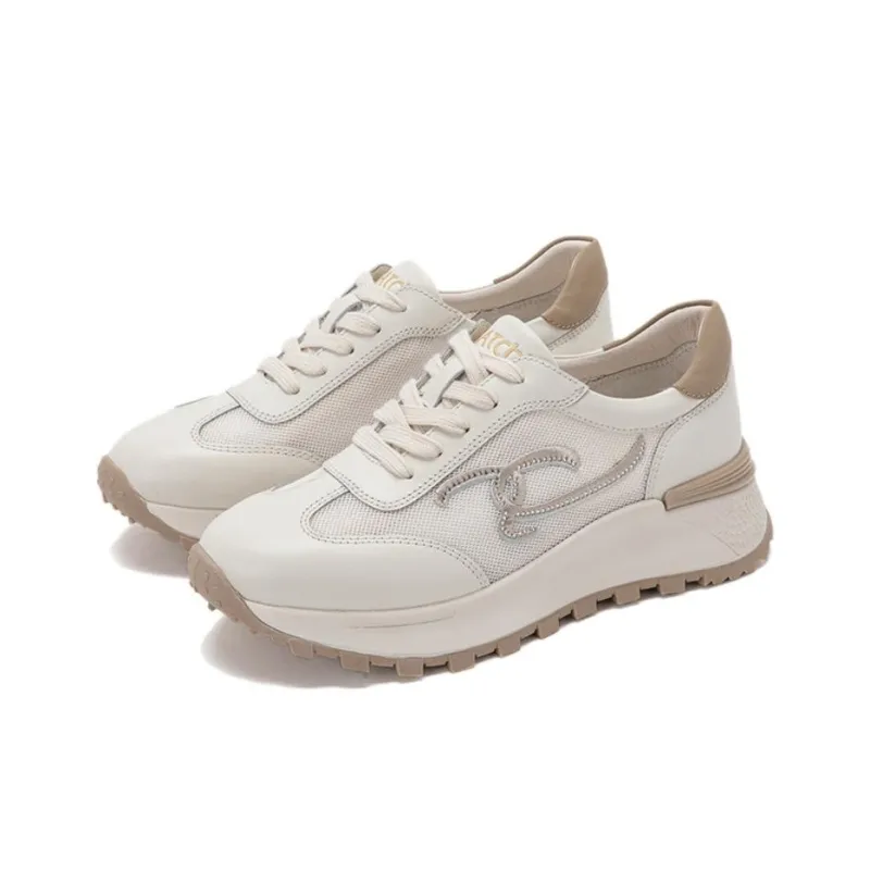 Satchi Abrasion Resistant Low Top Casual Shoes Women's Ecru-1