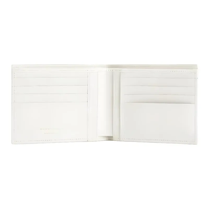 Giuseppe Zanotti/GZ Leather Leather Clip Wallet Men's Gray White-3