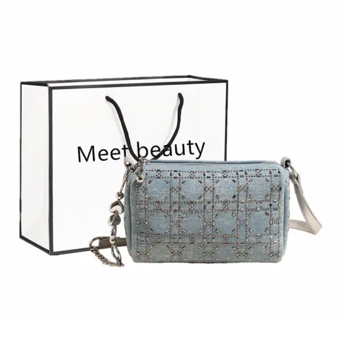 Fitchell Denim Crossbody Bag Regular Women's Blue/Black
