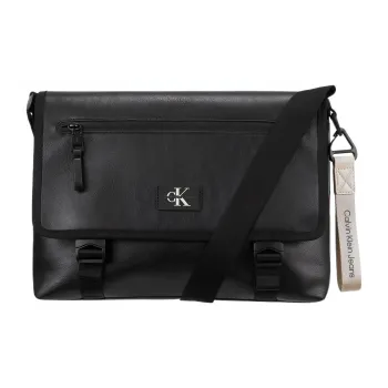 CALVIN KLEIN Recycled Polyester Shoulder Bag, Crossbody Bag Men's Black