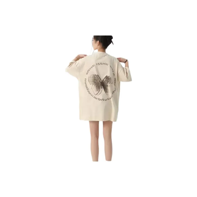 Vine Color T Shirt Women's Apricot-5