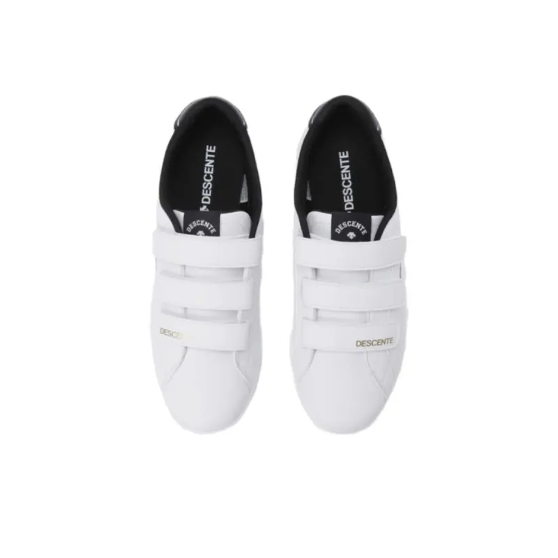 DESCENTE Non slip Lightweight Low Top Skateboard Shoes Unisex White Black-3
