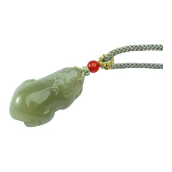 Seven Colorful Treasures Hetian Jade Pendants Unisex Green Jade