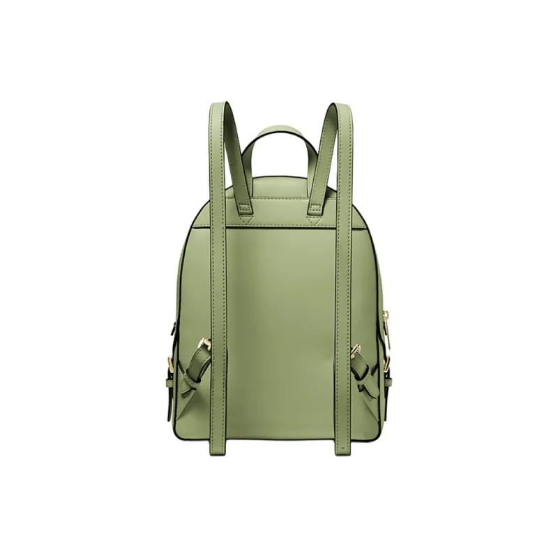MICHAEL KORS Jaycee Litchi Grain Leather Backpack Medium Size Women's Mint Green-3