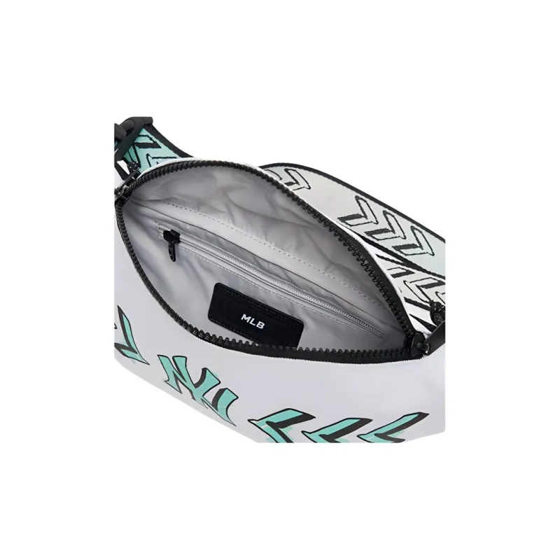 MLB New York Yankees Nylon Fabric Canvas Bag Fanny Pack Regular Unisex White-3