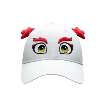 Anta Twill Cotton Fabric Baseball Caps Unisex Milk White
