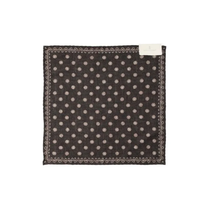 Brunello Cucinelli Geometric-Printed Finished Edge Pocket Square-0
