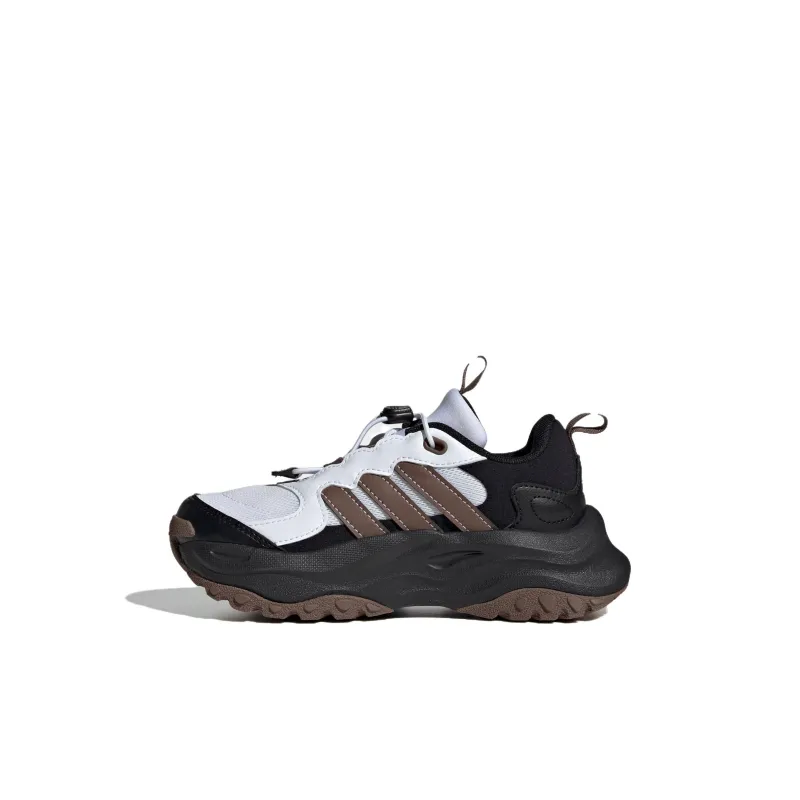 Adidas Maxxwavy Slip Resistant Cushioning Low Top Kids Lifestyle Shoes Black White Brown Kids'-0
