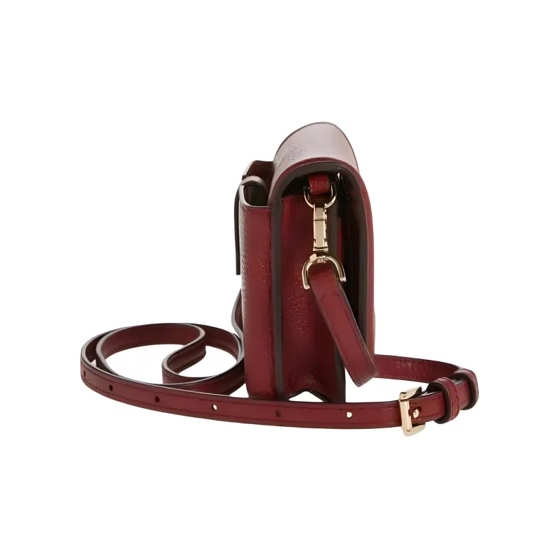 MICHAEL KORS Jet Set Charm Leather Crossbody Bag, Shoulder Bag Small Size Women's Burgundy-4