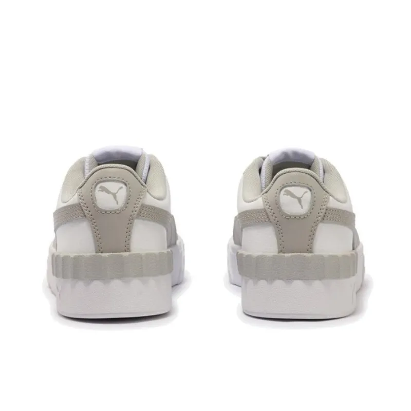PUMA Carina Lift Anti Slip Wear Resistant Low Top Skateboard Shoes Women's White Gray-3
