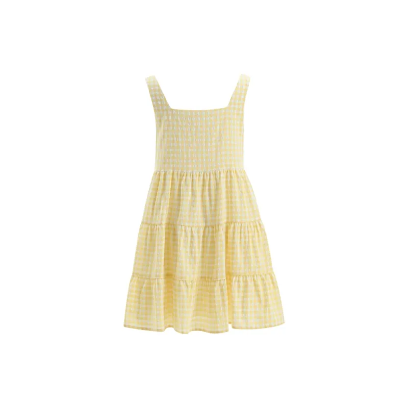 SNBL Slip Dresses Women's Yellow-1