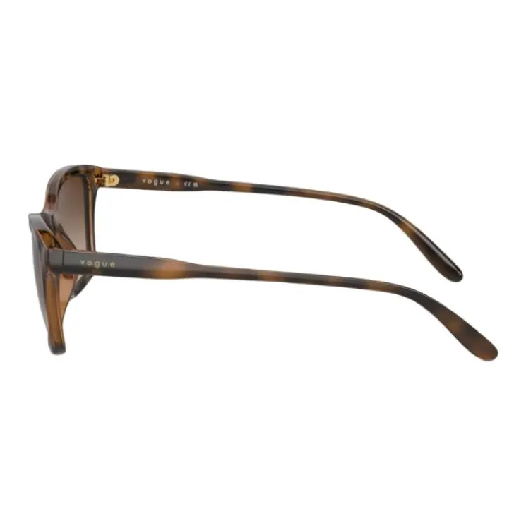 VOGUE Havana, Nylon Rectangular Sunglasses Women's Brown-2