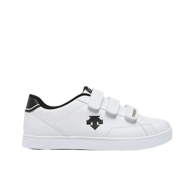 DESCENTE Non slip Lightweight Low Top Skateboard Shoes Unisex White Black-1