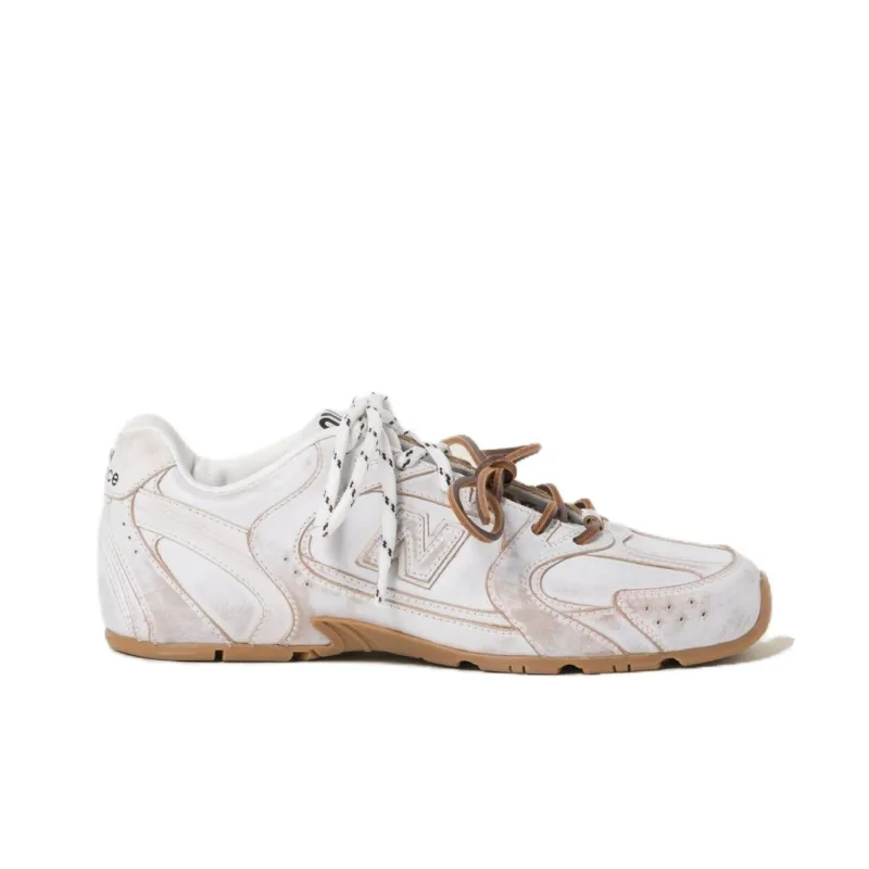 New Balance x MIU MIU NB 530 SL Wear Resistant Low Top Casual Athletic Shoes Women's White-1
