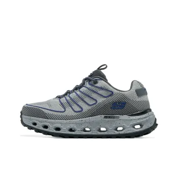 Skechers OUTDOOR Slip Resistant Low Top Hiking Shoes Men's Gray Blue