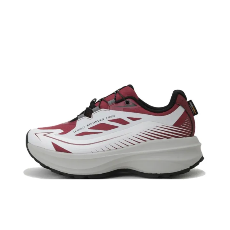 DESCENTE City Lift Anti Slip Wear Resistant Low Top Running Shoes Unisex Red-0