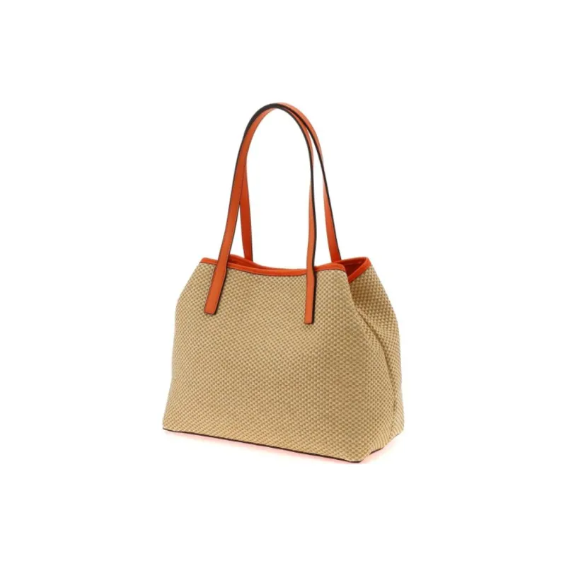 GUESS Polyester Tote Bag Shopping Bag Shoulder Bags Women's Orange-3
