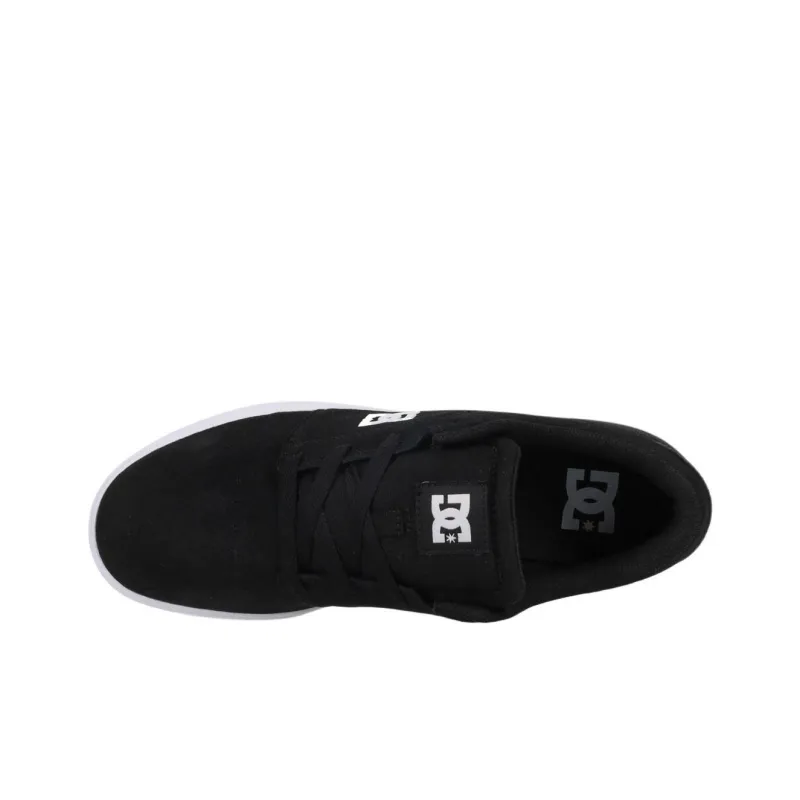 DC Shoes Anti Slip Wear Resistant Low Top Skateboard Shoes Men's Black White-3