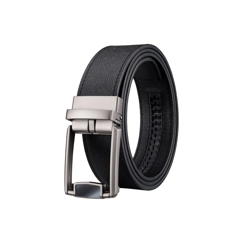 Canita Kolly Official Authentic, Business Casual, Automatic Buckle Top Grain Cow Leather Belts Men's Strap Width 3.5cm-3