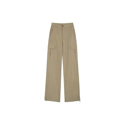 TIBINB Casual Pants Women's Khaki Green