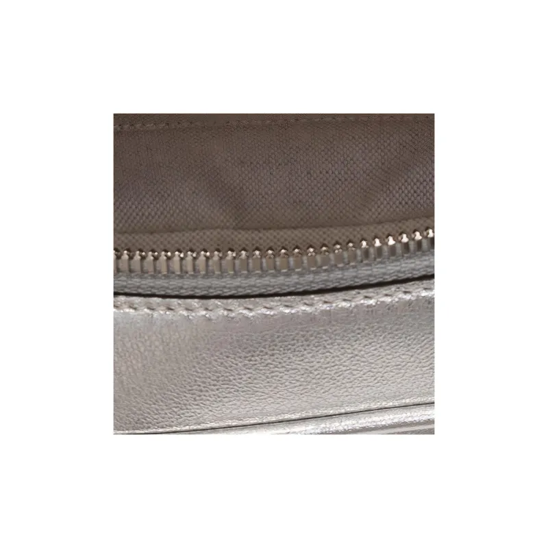 GUCCI Blondie Sheepskin Crossbody Bag Shoulder Bag Small Size Women's Silver-4