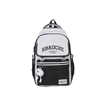 Travel Nylon Backpack Black/Orange/Red/Khaki/Gray