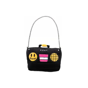 Drew House Polyester Shoulder Bag Crossbody Bag Extra Large Unisex Black