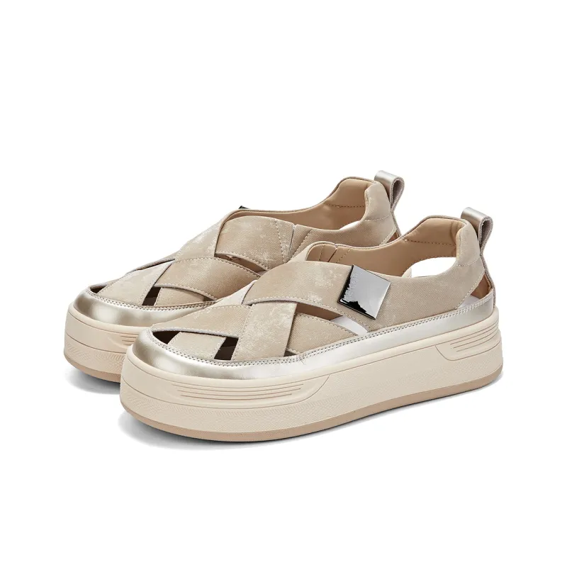 KEKAFU Height Increasing Low Top Casual Shoes Women's-2