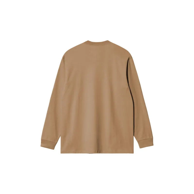 Carhartt WIP American Script T Shirt T Shirt Men's Khaki-1