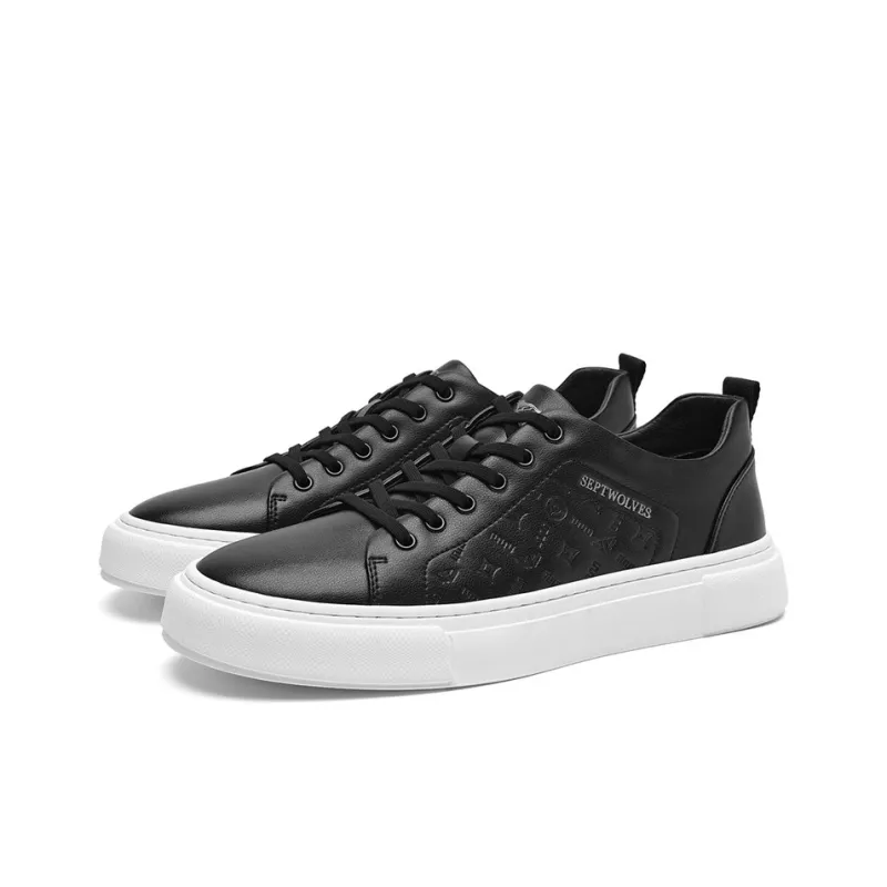 SEPTWOLVES Height-Enhancing Wear-Resistant Lightweight Low-Top Skateboard Shoes Men's-2
