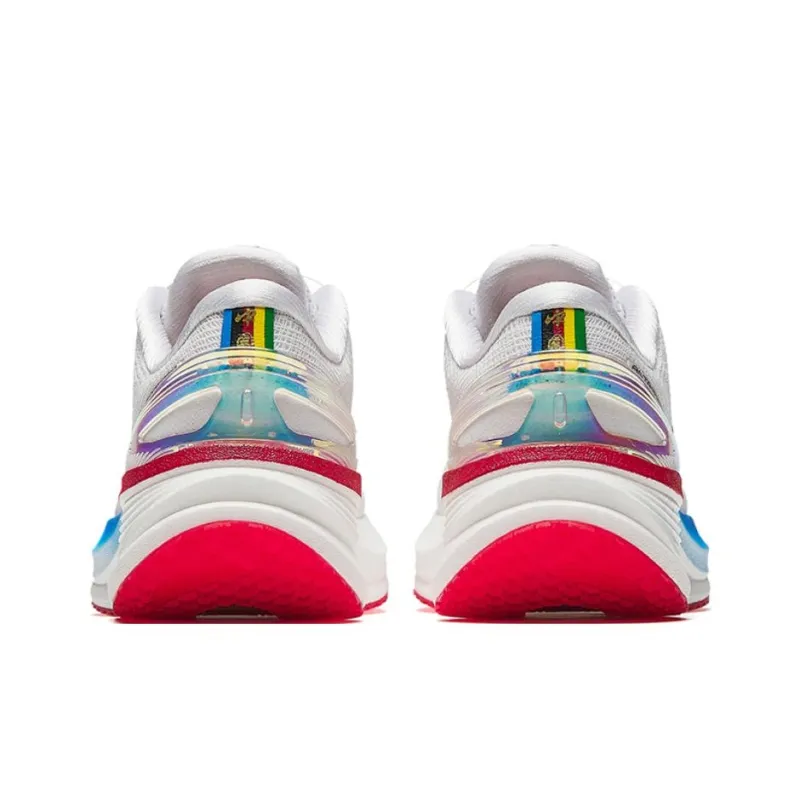 Anta Champion 3rd Gen PRO Wear-Resistant Low-Top Running Shoes Women's White Blue Red-3