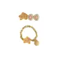 Stars Hair Tie+Heart Star Clip