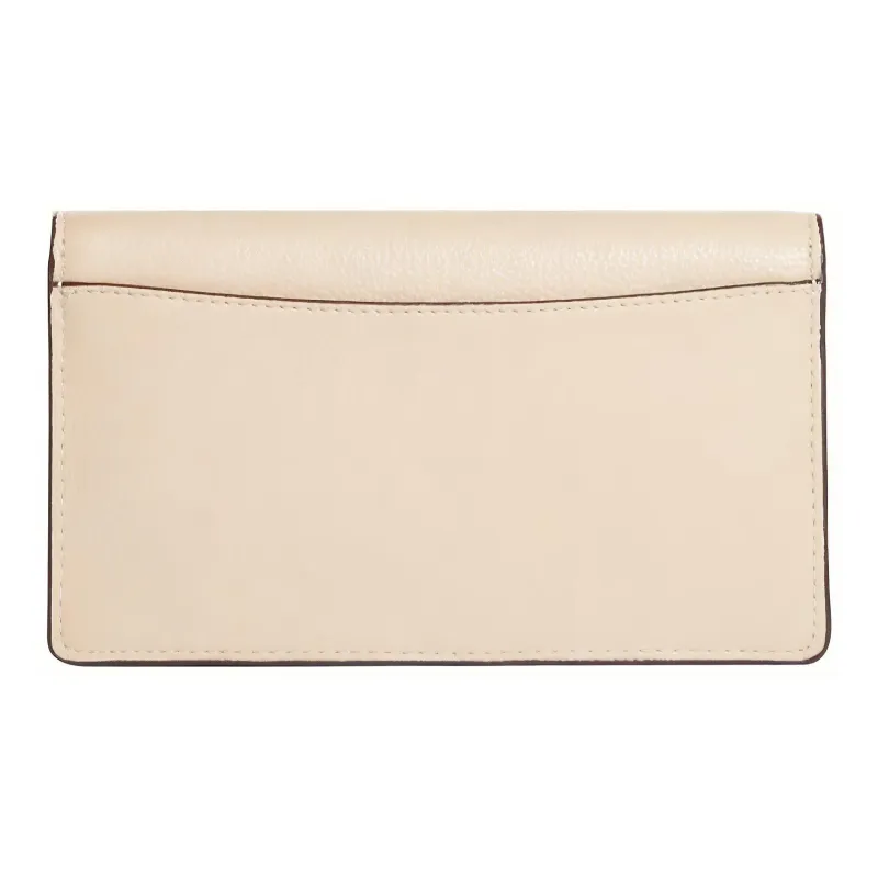 COACH Anna Refined Pebble Leather Handheld Shoulder Bag, Crossbody Bag Trumpets Women's Ivory White-1
