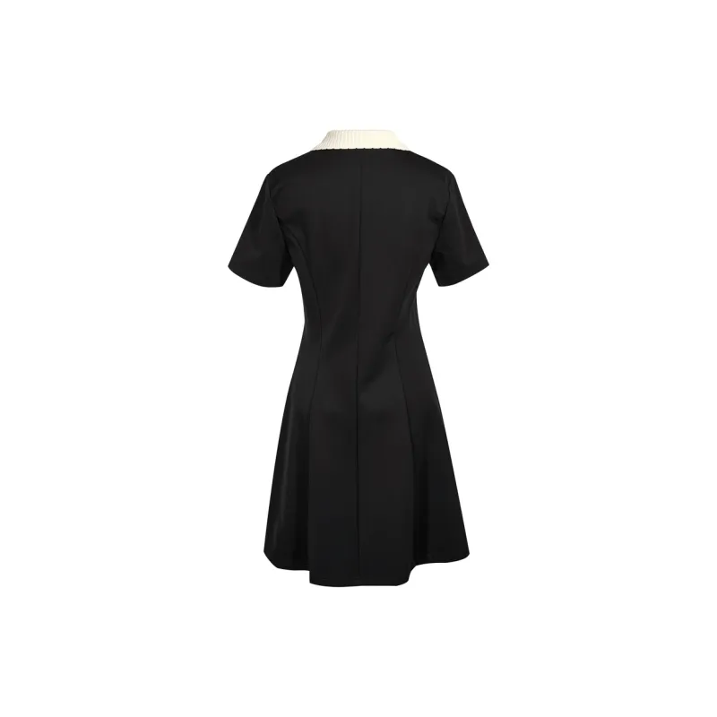 Zukizuki Short Sleeved Dresses Women's Black-1