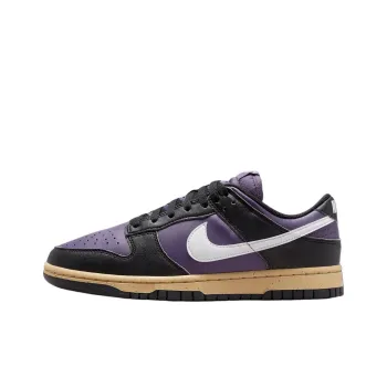 Nike Dunk Anti Slip Wear Resistant Low Top Skateboard Shoes Women's Purple Black