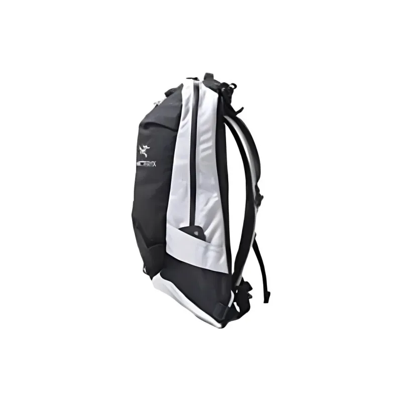 Arcteryx Nylon Outdoor Mountaineering Bag, Backpack Regular Unisex White & Black-1