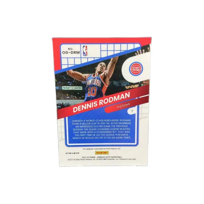 PANINI 2021-22 Durex Op Rodman Big Worm Signature Mojo Folded Ball Card Card Quality Guaranteed Sports Cards 1 Piece-1