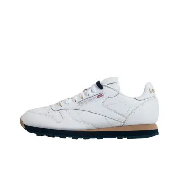 Beams x Reebok Classic Leather Anti Slip Wear Resistant Low Top Casual Shoes Men's White
