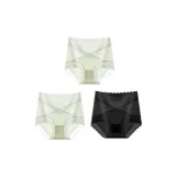 F Set-Sheer Lace-Green+Green+Black