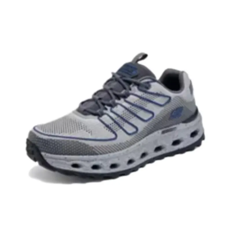 Skechers OUTDOOR Slip Resistant Low Top Hiking Shoes Men's Gray Blue-2