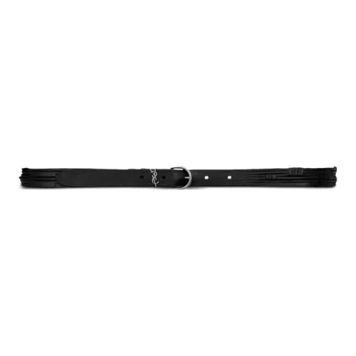 SAINT LAURENT Cassandre plaque Belt