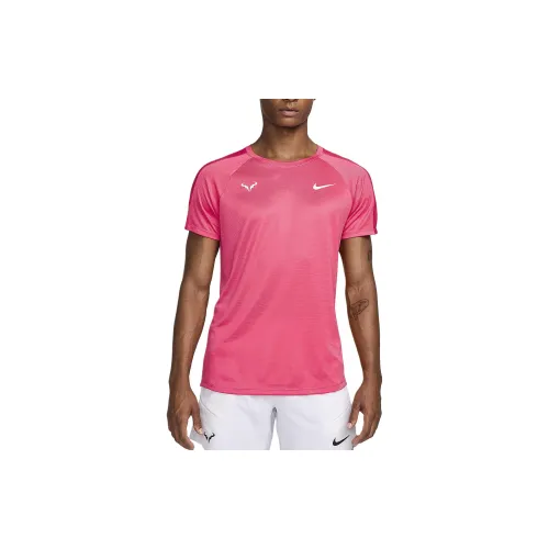 Nike RAFA Tennis Tops Men Purple Thistle Pink