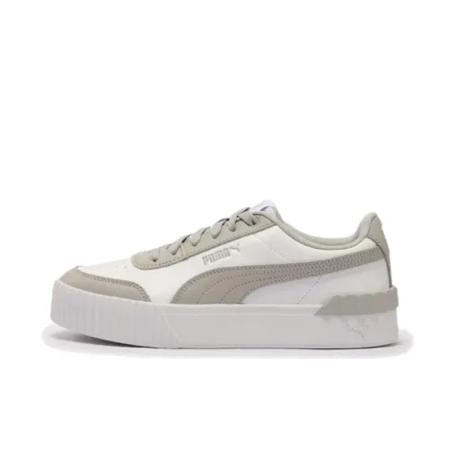 PUMA Carina Skateboard Shoes Women's Low-Top White Gray