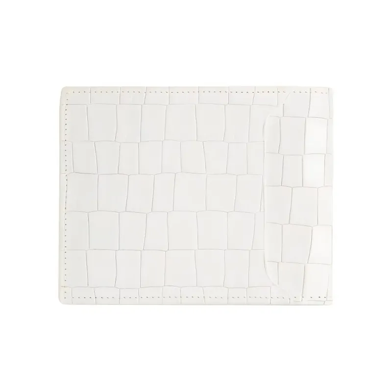 Giuseppe Zanotti/GZ Leather Leather Clip Wallet Men's Gray White-2