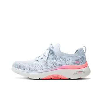 Skechers WOMEN'S GO WALK Anti-Slip Wear-Resistant Low-Top Casual Shoes Women's Light Gray
