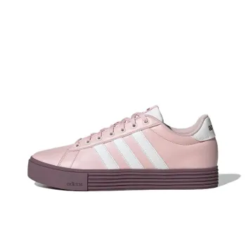 Adidas Daily 4.0 Anti Slip Wear Resistant Low Top Skateboard Shoes Unisex Pink White