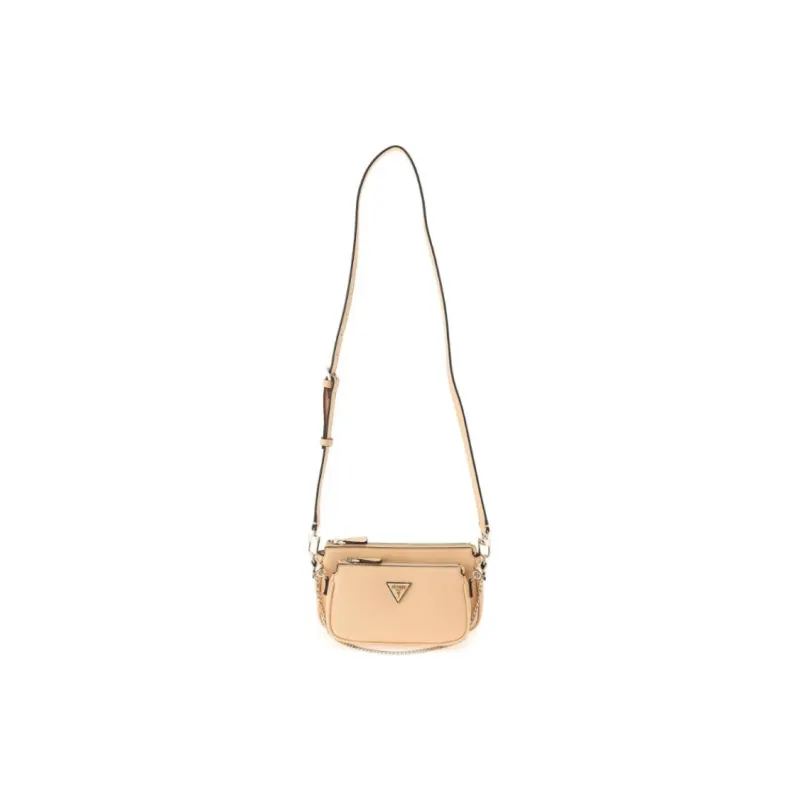 GUESS Polyurethane Handbag Shoulder Bag Crossbody Bag Women's Orange-1