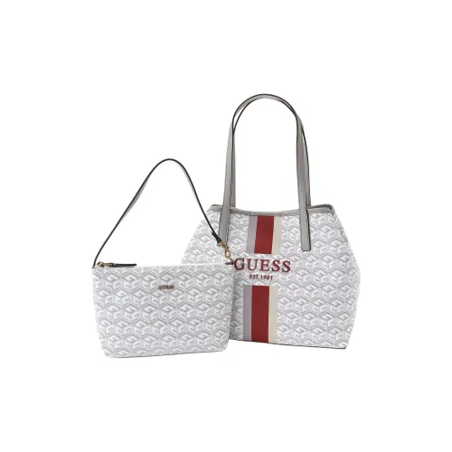 guess Noelle Polyurethane Tote Bag Shopping Bag Shoulder Bags Women's Slate Color