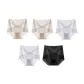 N Set-Thin and Sheer Lace-Coffee+Coffee+Gray Blue+Gray Blue+Black