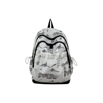Kaka Tree Nylon Laptop Backpacks Regular Unisex Pink/Red/Black/Green